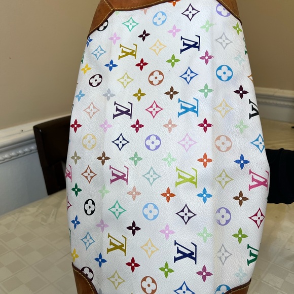 Louis Vuitton White Murakami Ursula Multicolor Monogram Handbag with buckle - Picture 5 of 6